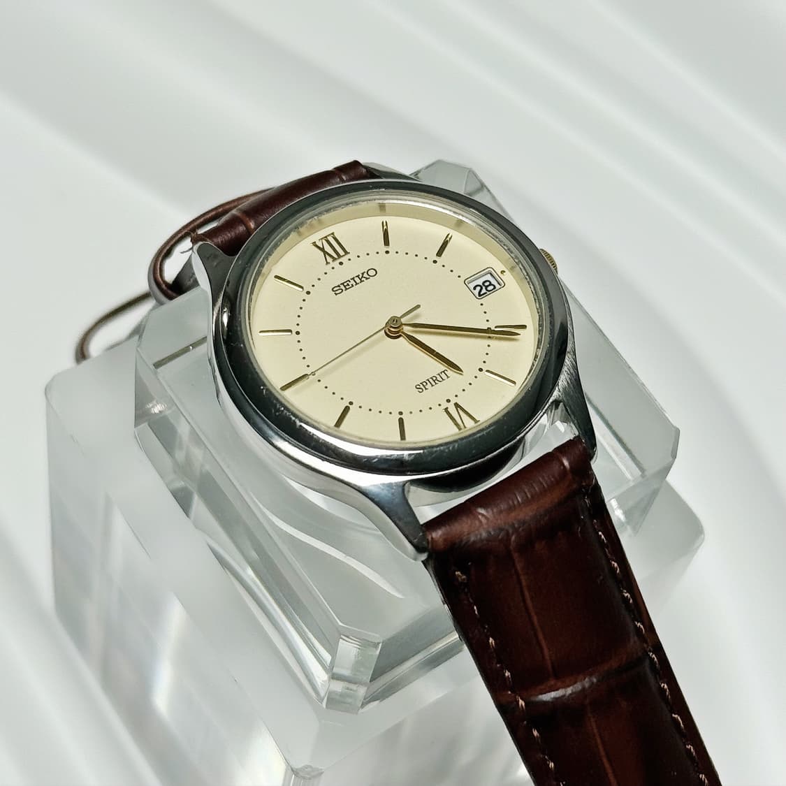 80's90's 빈티지 세이코 스피릿 로만 콤비 워치 상품이미지7