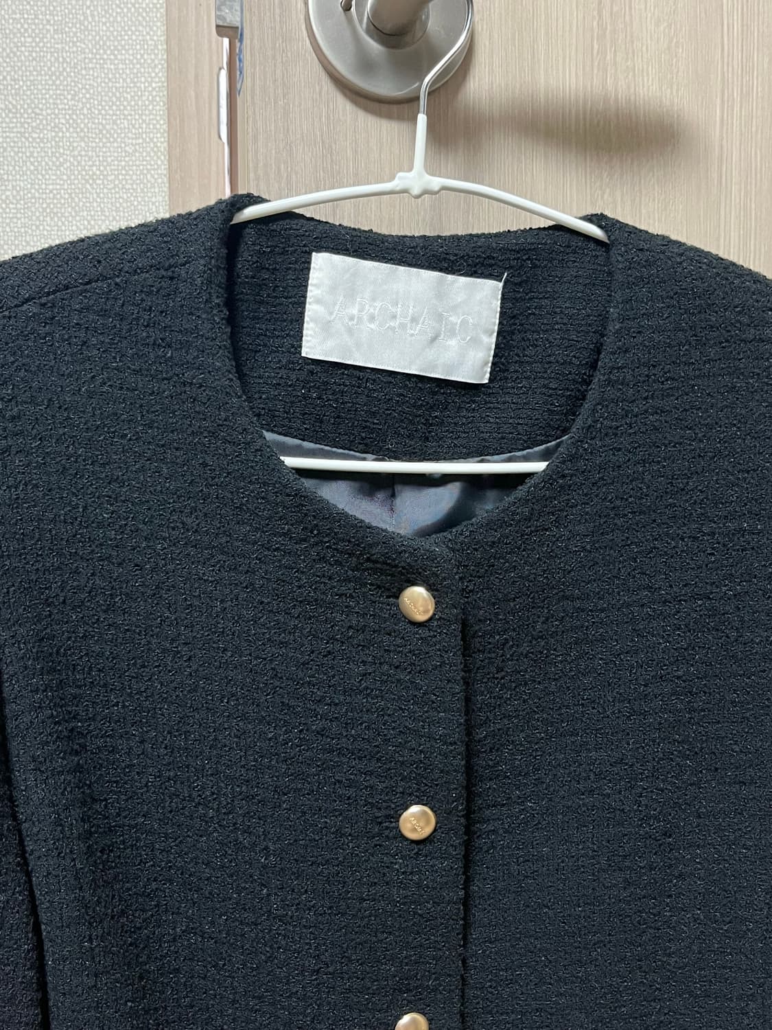 아르카익 sunset tweed jacket_black 상품이미지9