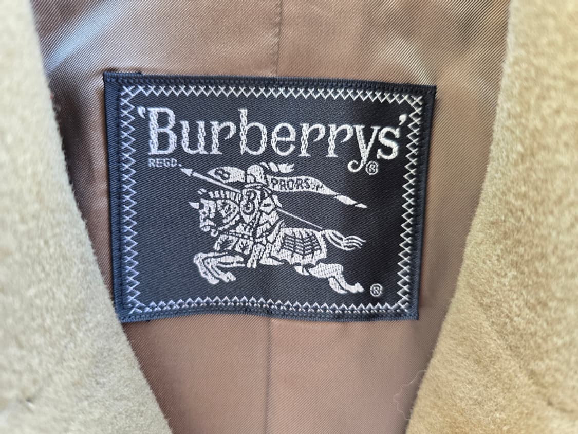 90s 버버리 발마칸 하프코트 캐시미어 혼방 상품이미지4