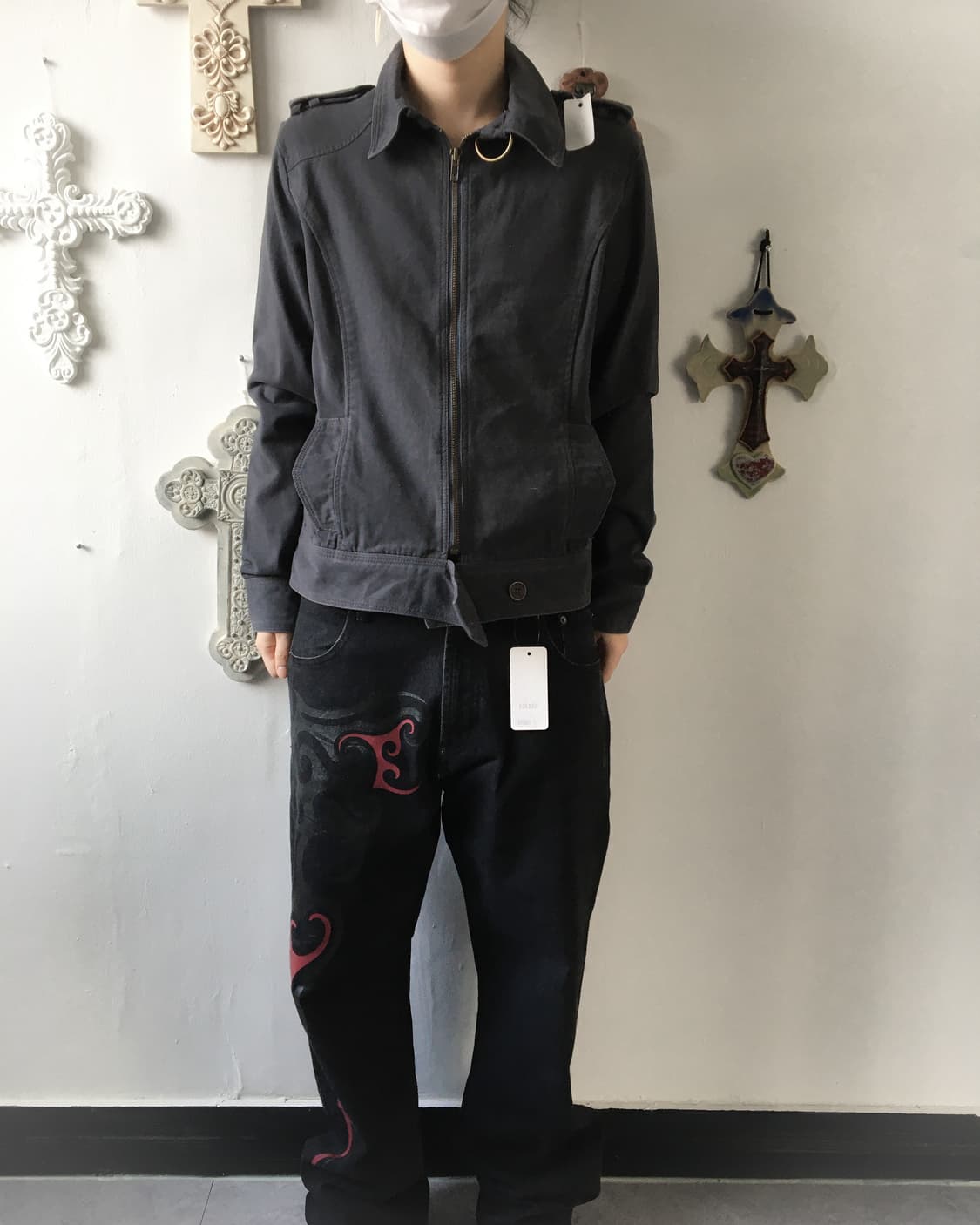 Belted cotton jacket 상품이미지1