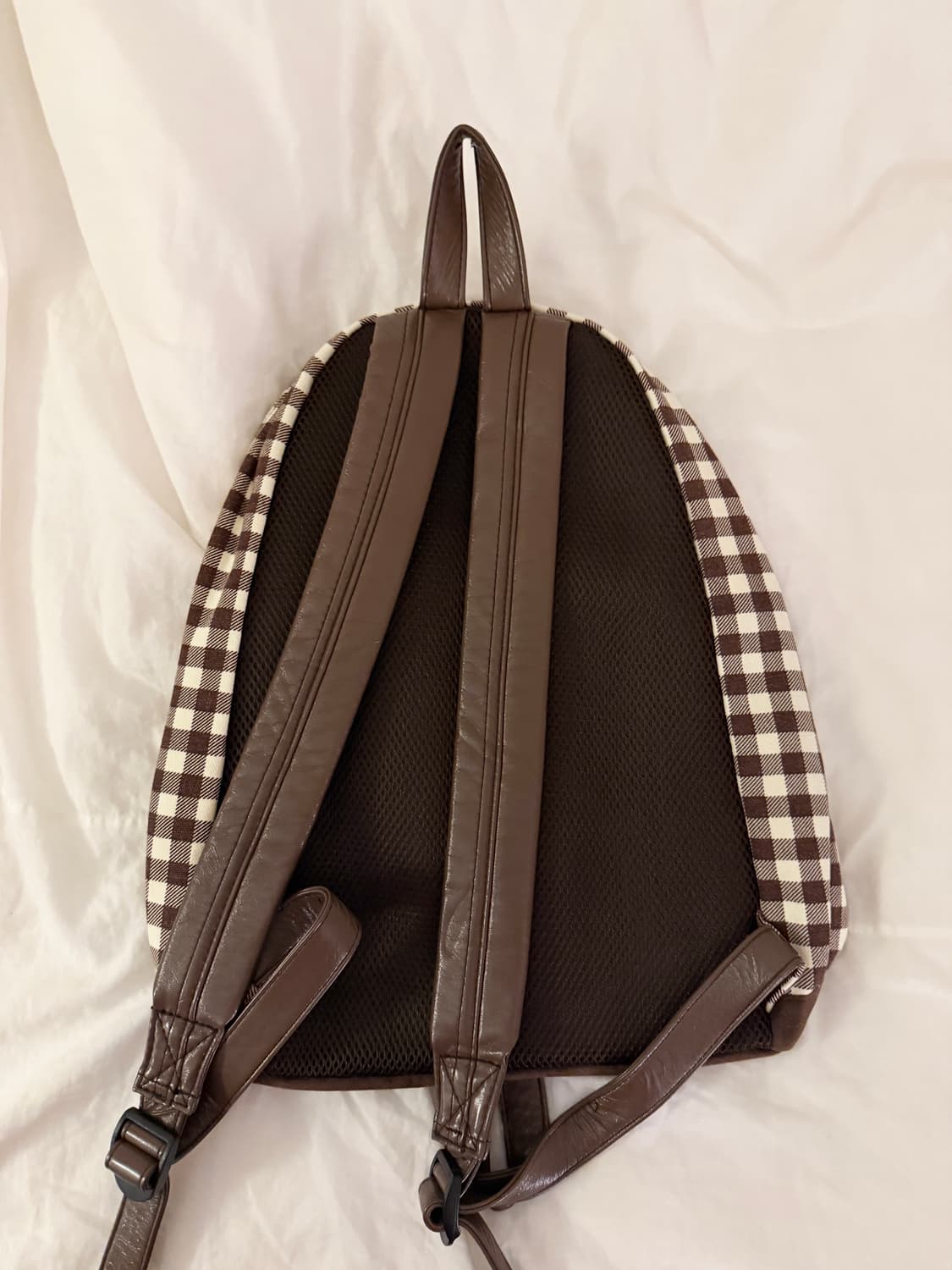 일본 페어리그런지 초코레이스 체크 백팩 모리걸 상품이미지2