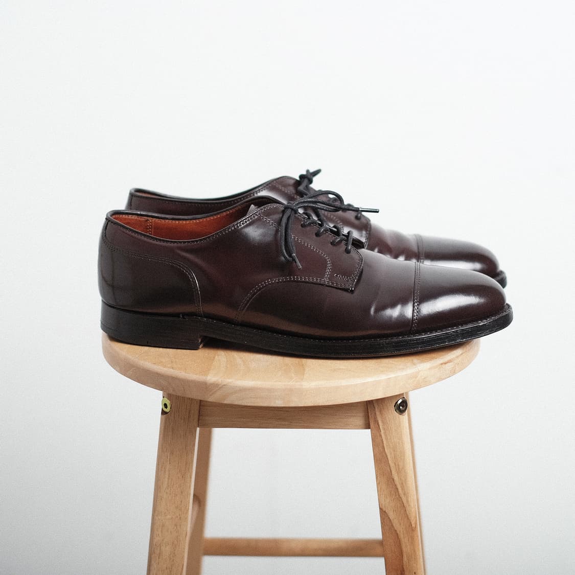 알든 2160 11E(290사이즈) 버건디 코도반 스트레이트팁 더비 상품이미지6