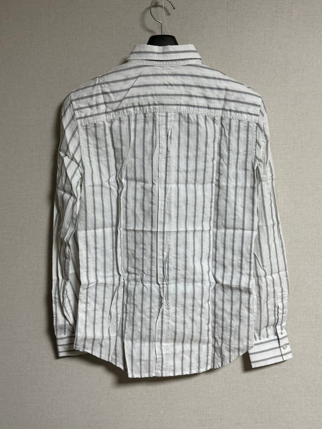 [S] Armani Exchange 슬림핏 자카드 스트라이프 셔츠 상품이미지2