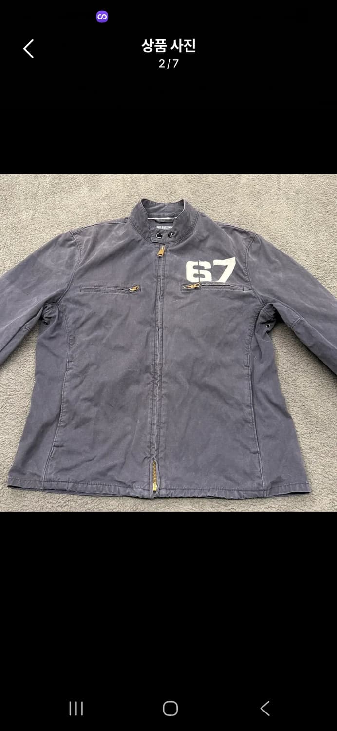 [정품/M] Polo Jeans 폴로진스 블랙 성조기 라이더 자켓 c1 상품이미지2