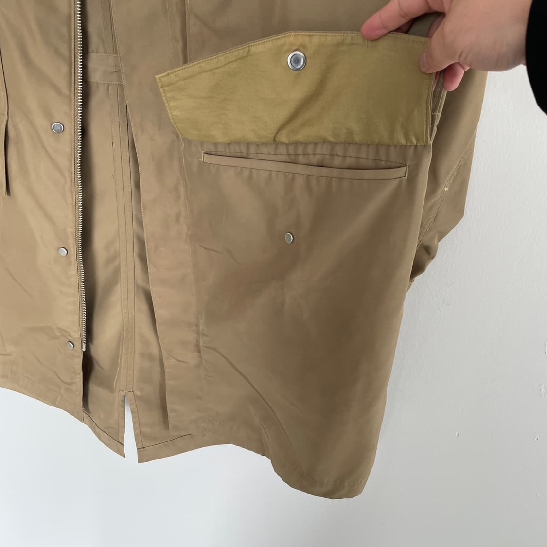 코스 녹갈색 후드 야상 점퍼 코트 상품이미지7