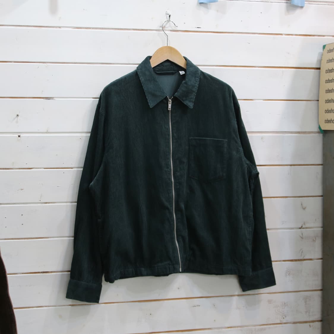 (착용컷) GU 코듀로이 집업 자켓 (남성용 105) 상품이미지1