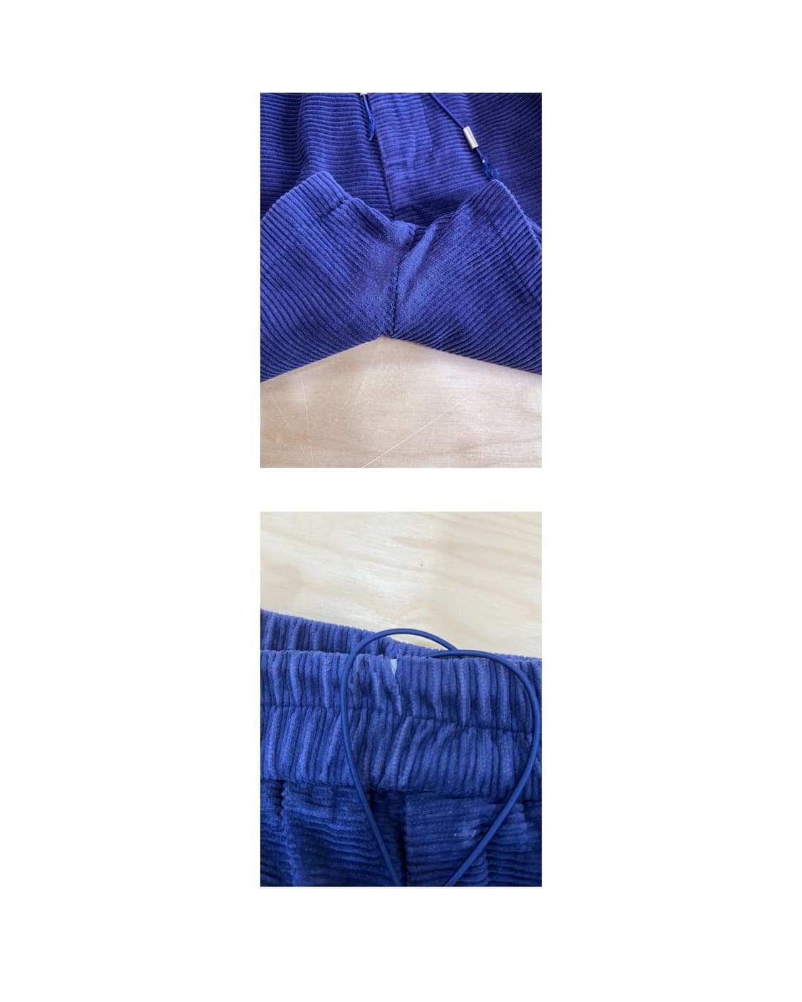 빈티지 인디고블루 코듀로이 쇼츠 상품이미지4