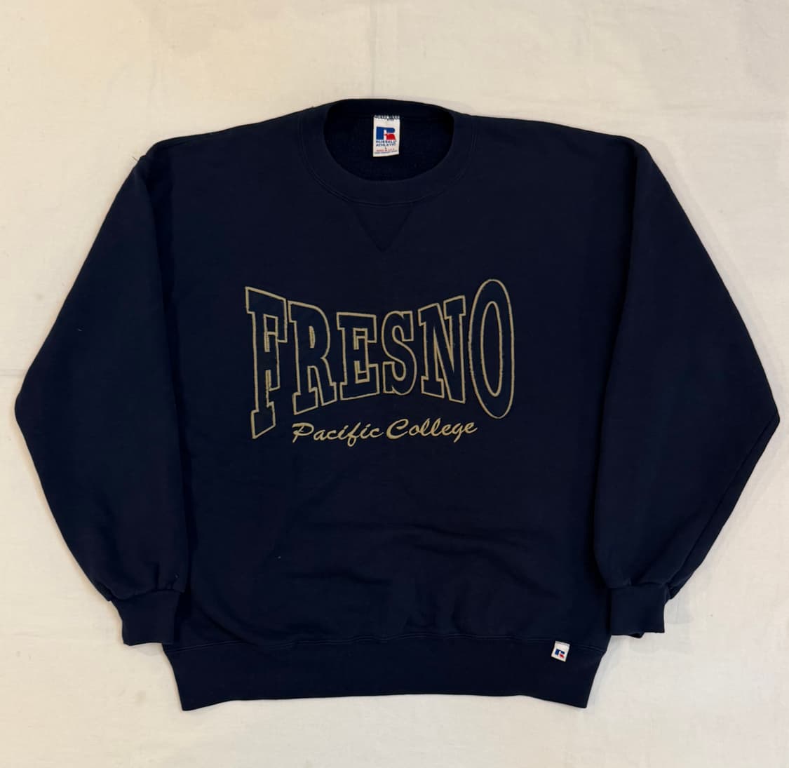 90s 러셀 에슬레틱 컬리지 스웻셔츠 맨투맨 네이비 상품이미지1
