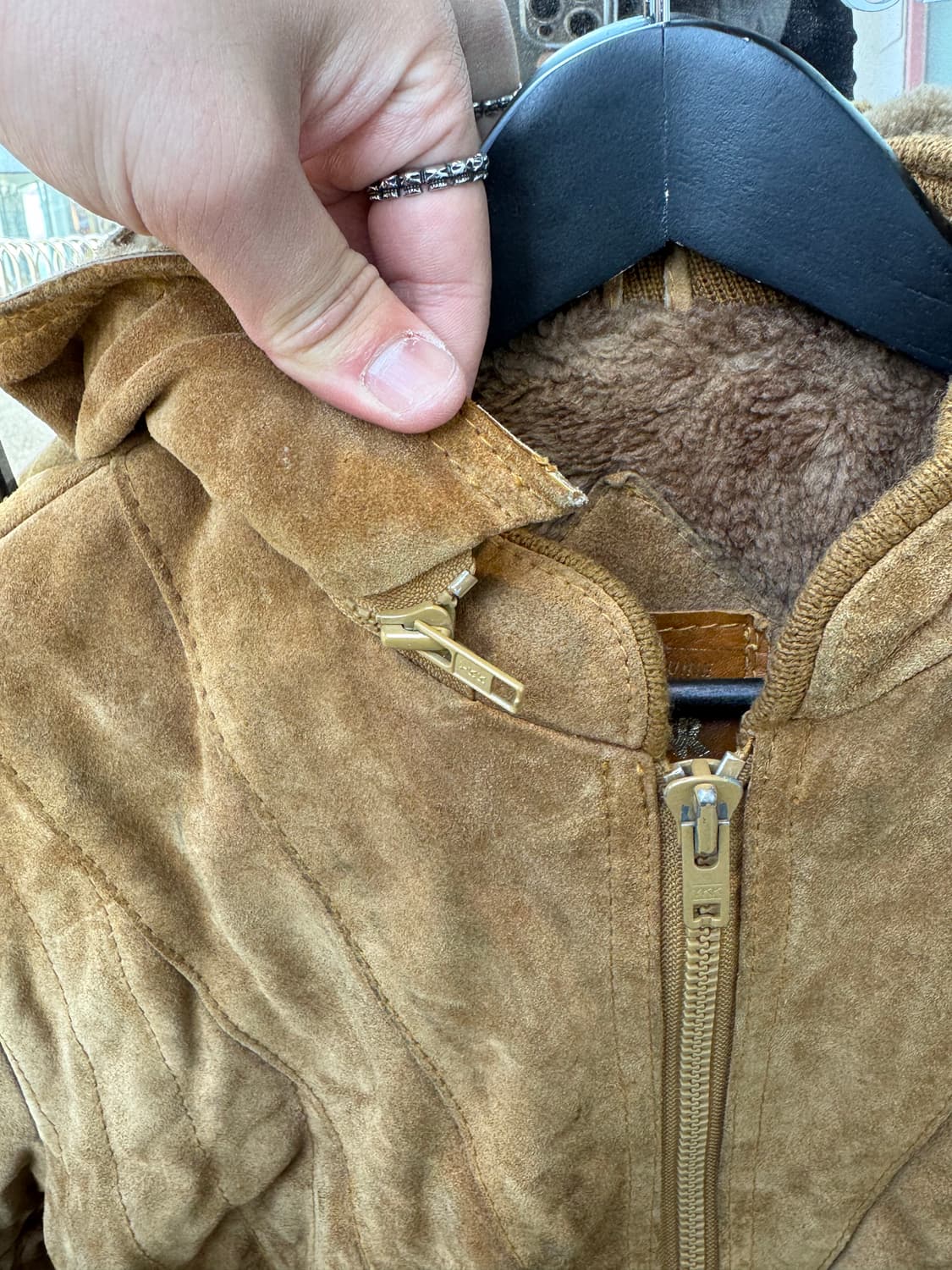 HI Gear 스웨이드 후드 가죽자켓  상품이미지6