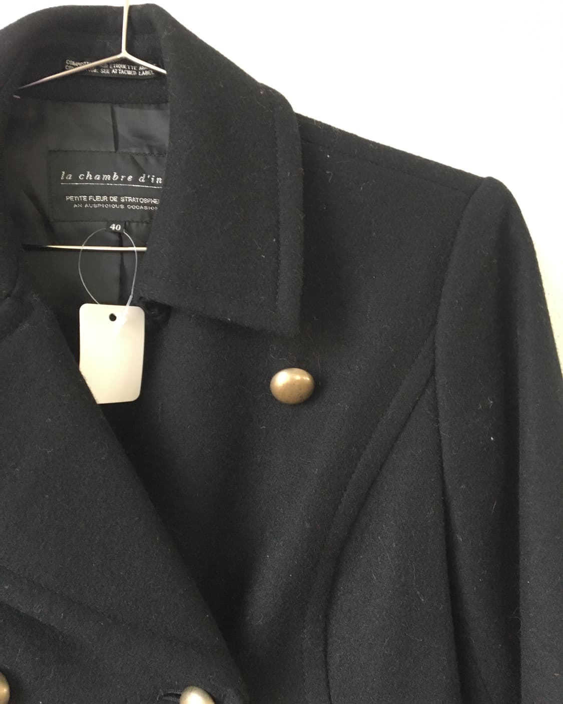 Double button woolen rider jacket 상품이미지5