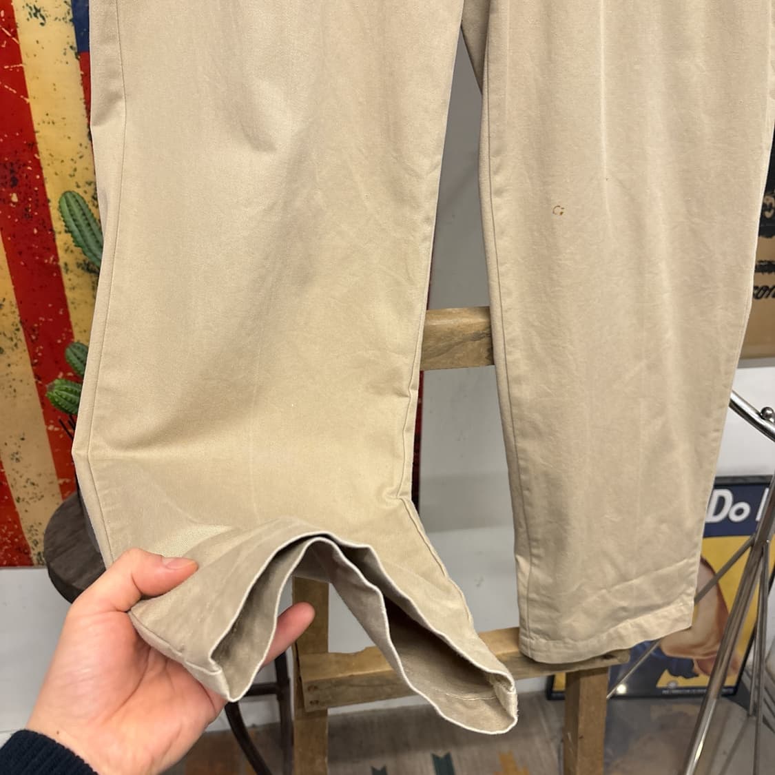 80~90s 폴로 랄프로렌 클래식 더블플리츠 베이지 치노팬츠 N766 상품이미지4