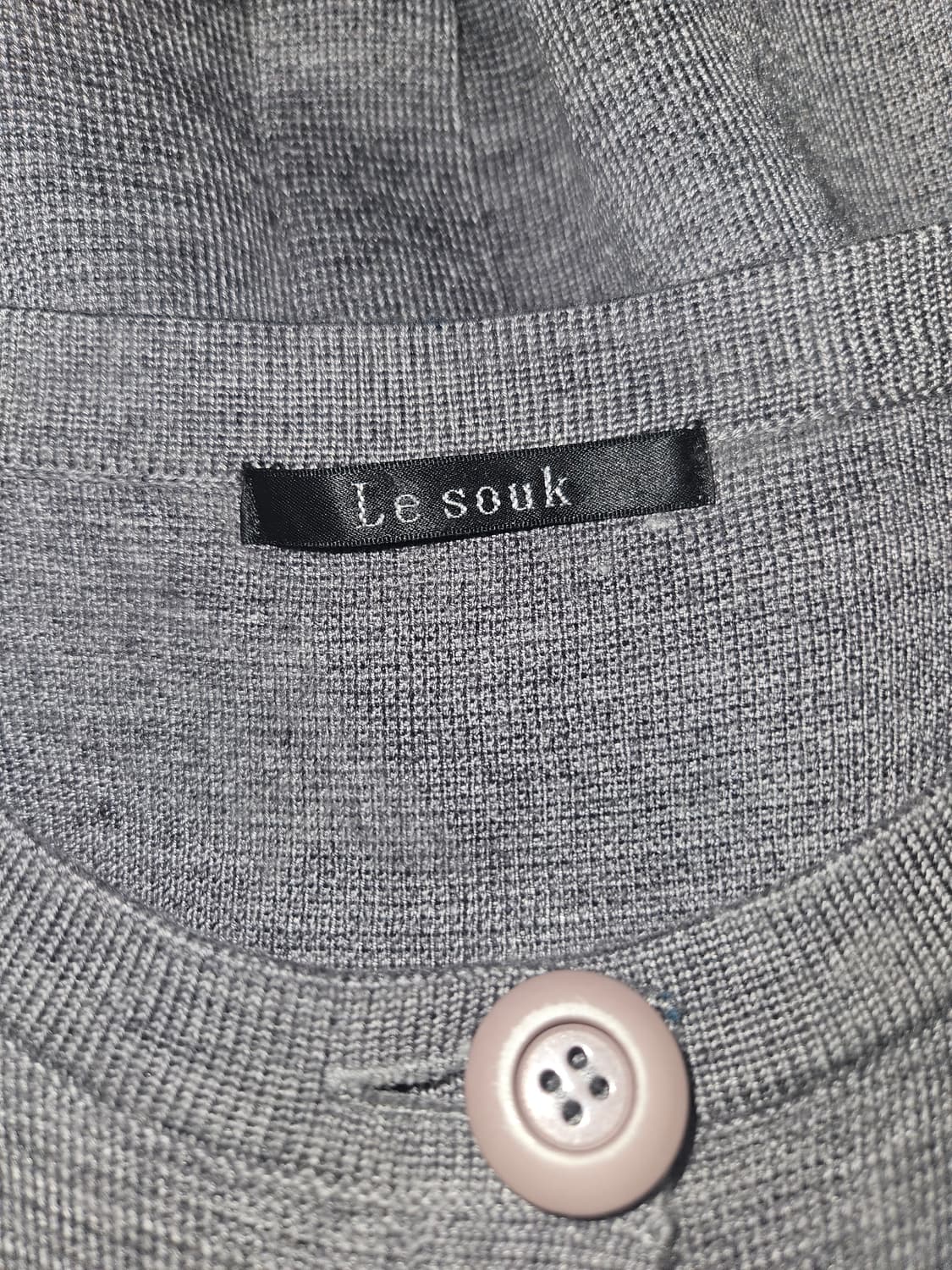 le souk 빈티지 히메 그레이 슬림핏 가디건 원피스 상품이미지3