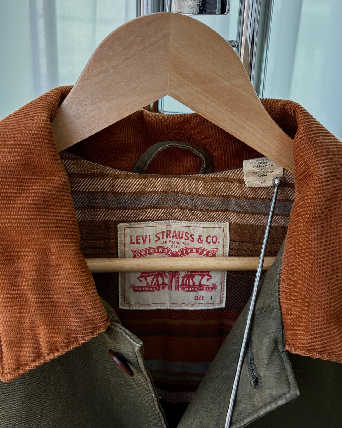 [L]리바이스 Levi's 왁스 올리브 엔지니어 워크 자켓 상품이미지8