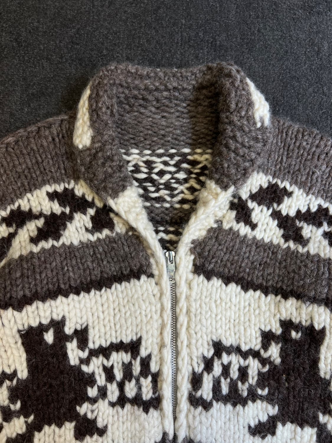 캐나다 코위찬 가디건 M 상품이미지2