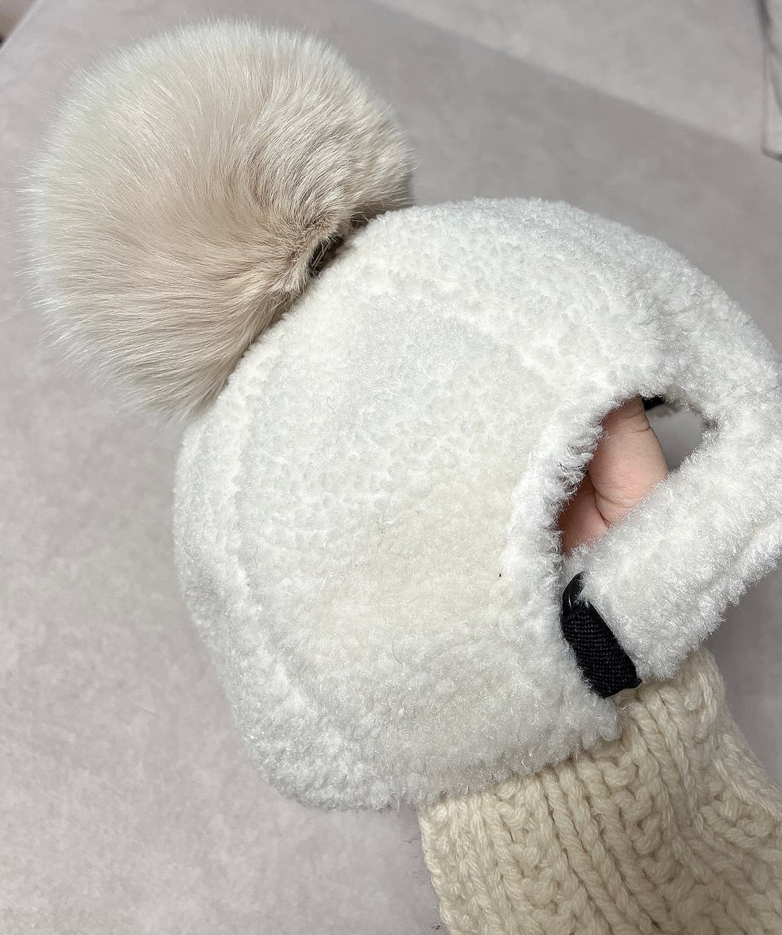 데상트 방울모자 방한모자 겨울모자 겨울캡모자 상품이미지4