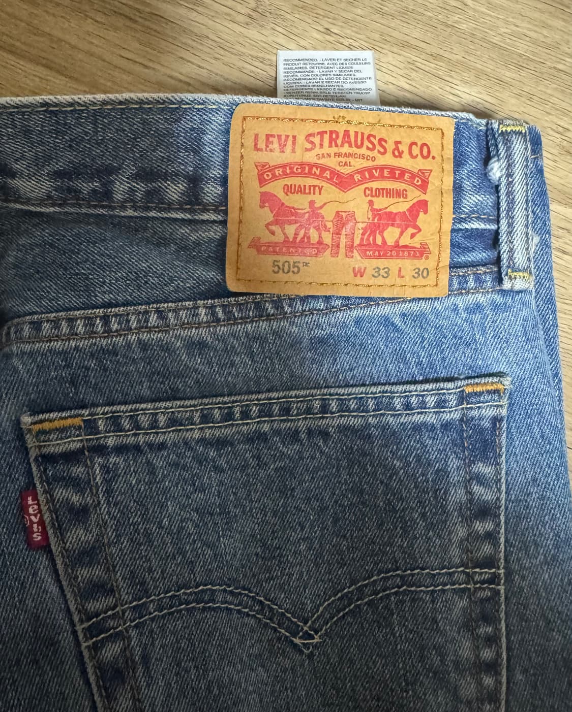 빈티지 리바이스 505 33/30(30-31사이즈 추천) 상품이미지5