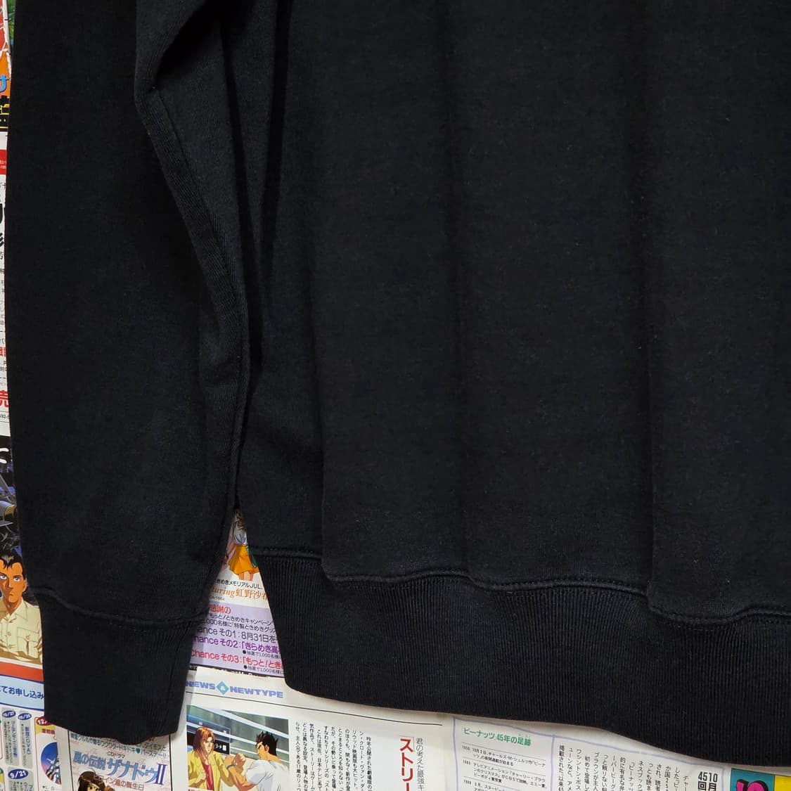 JPN 펑크 레터링 프린팅 블랙 맨투맨 상품이미지7