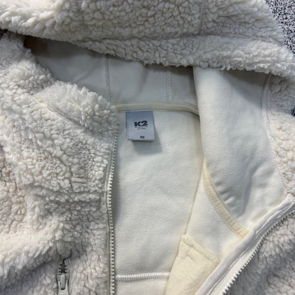 90 k2 후리스 후드 집업 자켓 0324J 상품이미지2