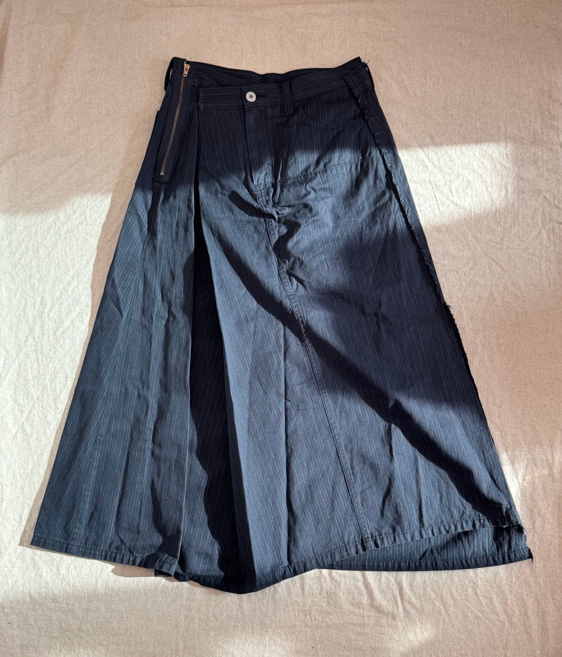 준야와타나베 16ss 스트라이프 비대칭 스커트 상품이미지5