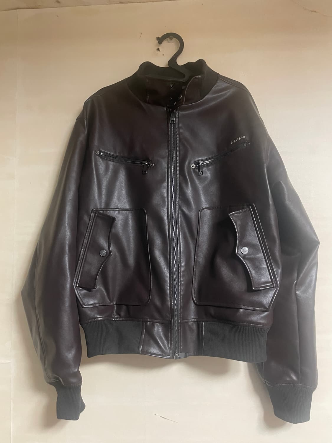 [2]아캄 하이넥 레더 자켓 상품이미지1