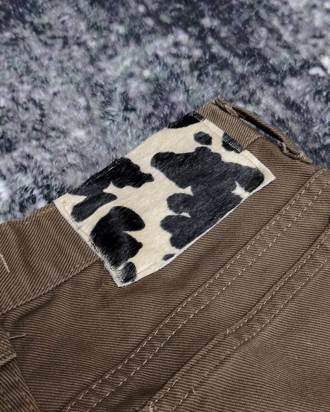 {Silfeds} Unborn Calf Fringe Flare Denim 상품이미지10