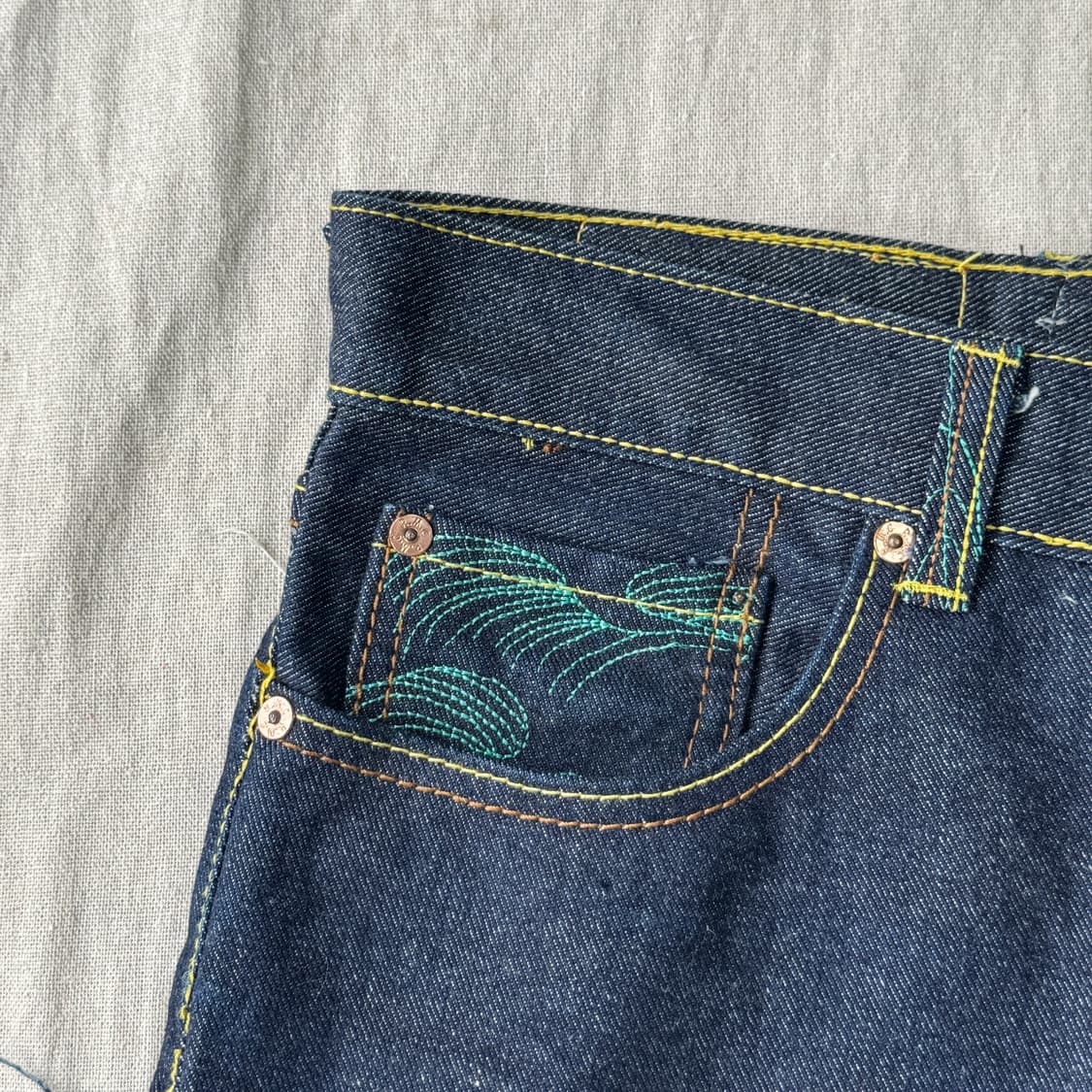 RMC 레드몽키컴퍼니 자수 본디지 팬츠 32 상품이미지6