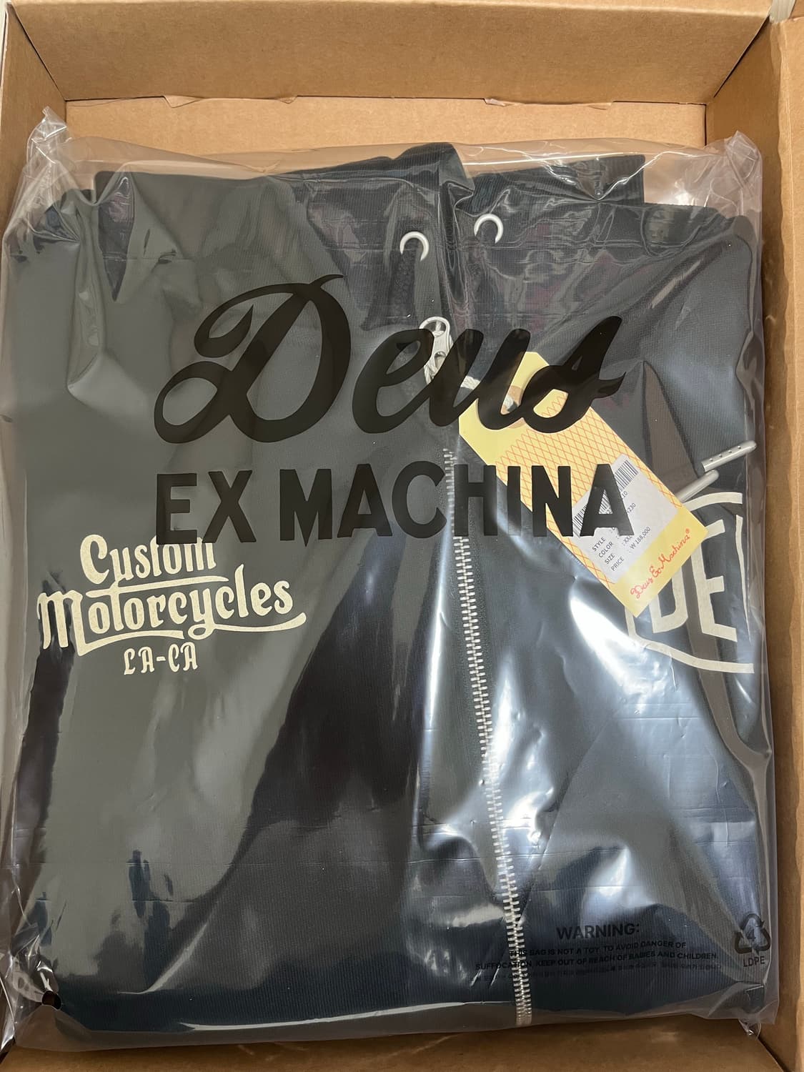 [2XL] 데우스 엑스 마키나 드리프터 후드집업 블랙 새상품 상품이미지3