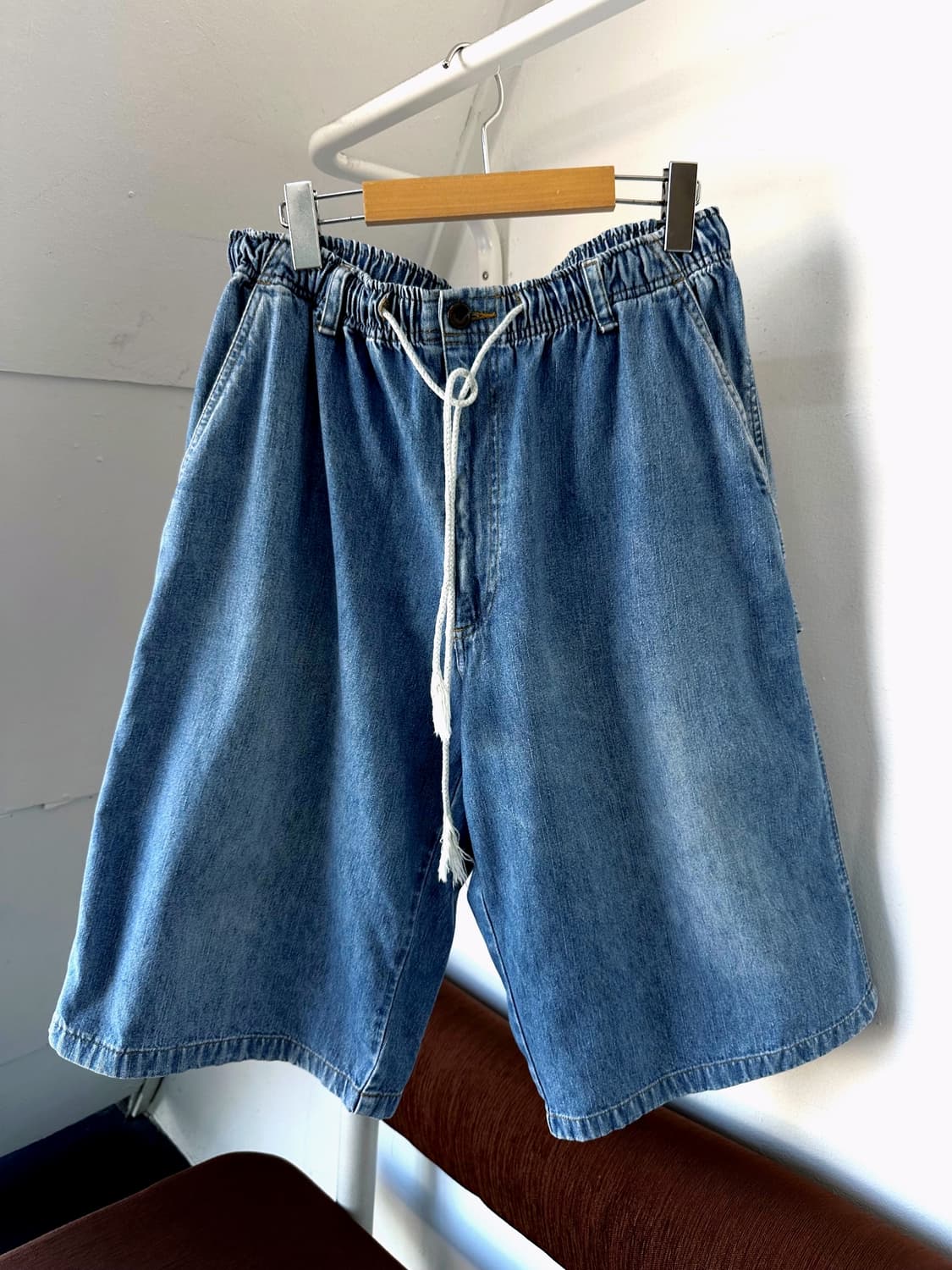Cotton denim utility painter shorts 상품이미지2