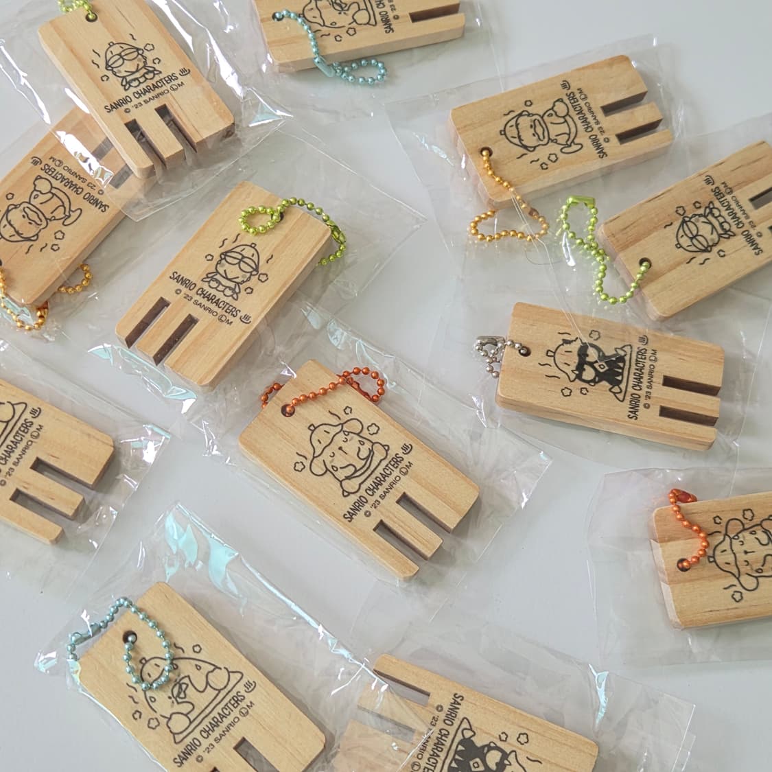 산리오캐릭터즈 온천 사우나 우드키링 상품이미지1