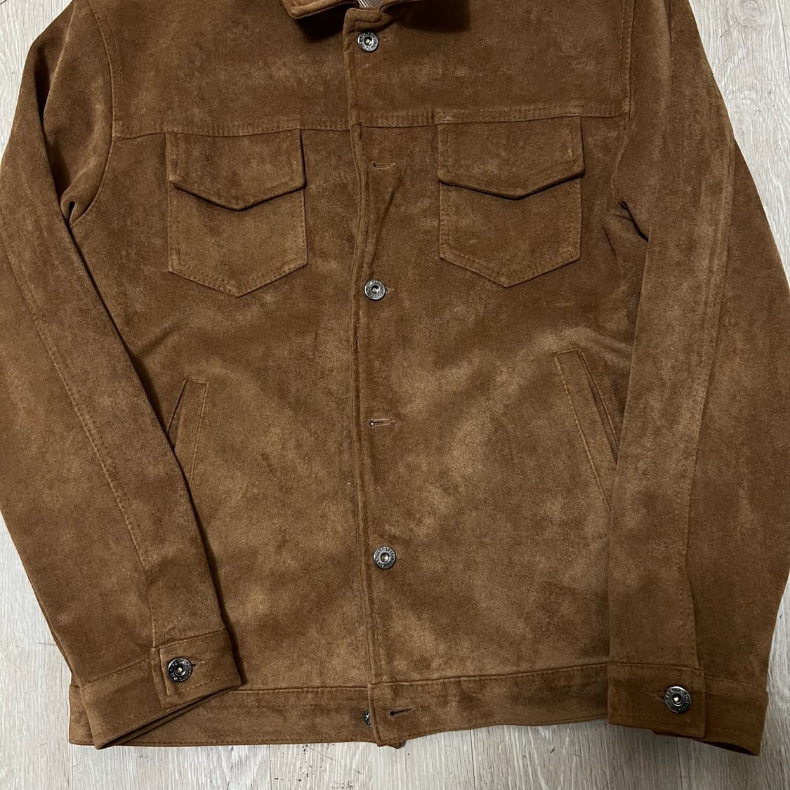 리본앤아우디 남성 클래식 스웨이드 자켓 L/100  상품이미지3