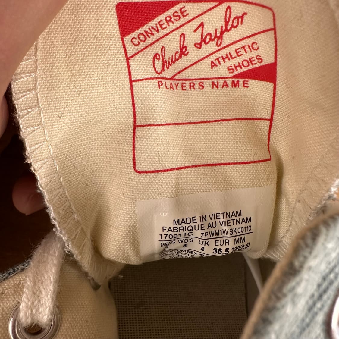 컨버스 x 골프왕 데님 도트 척70 하이 상품이미지8