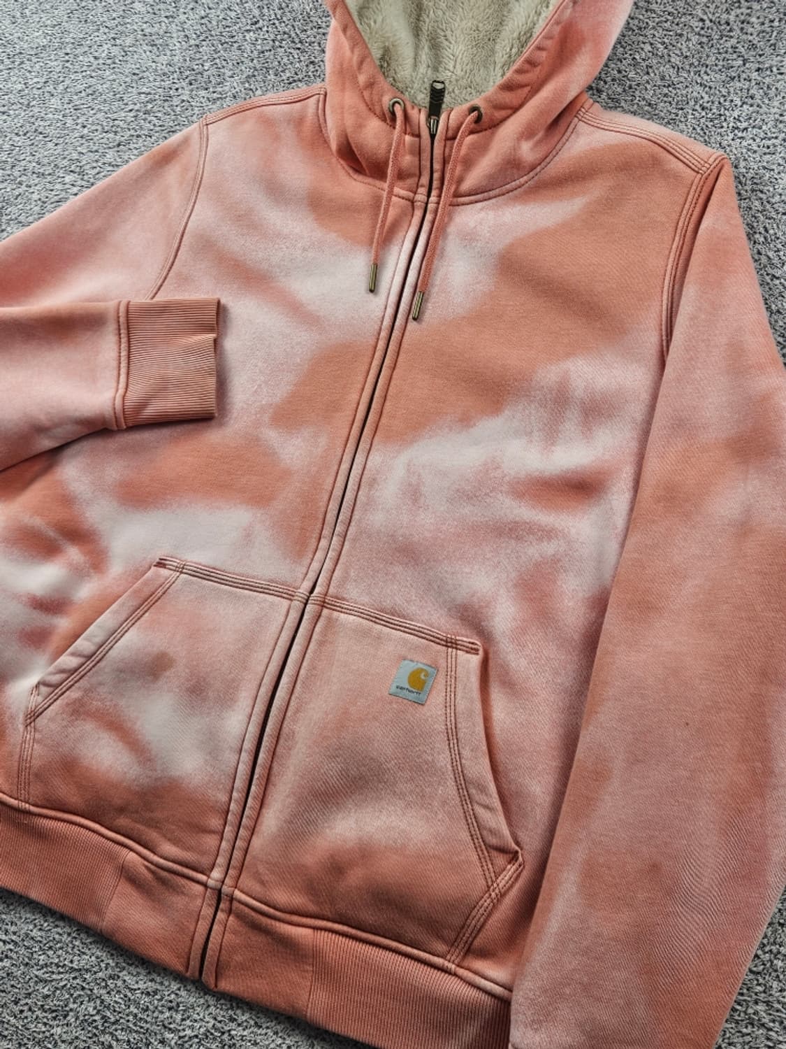 칼하트 다잉워시드 커스텀 쉐르파 라인드 후드집업 ( XL )/ 10825 상품이미지6