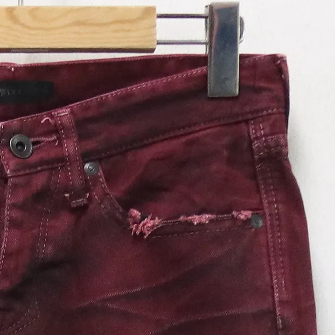 시바라이즈 워시드 버건디팬츠 60736 상품이미지6