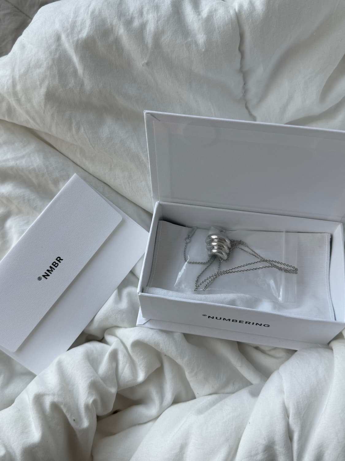 (계좌거래가격) 넘버링 5738 목걸이 실버 상품이미지1