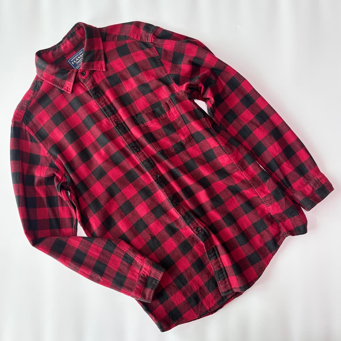 빈티지 버팔로 체크 플란넬 워크 셔츠 상품이미지1