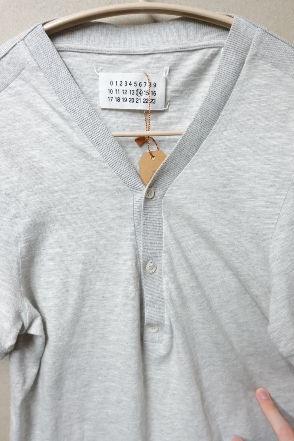 Maison margiela 헨리넥 반팔 티셔츠 44 상품이미지5
