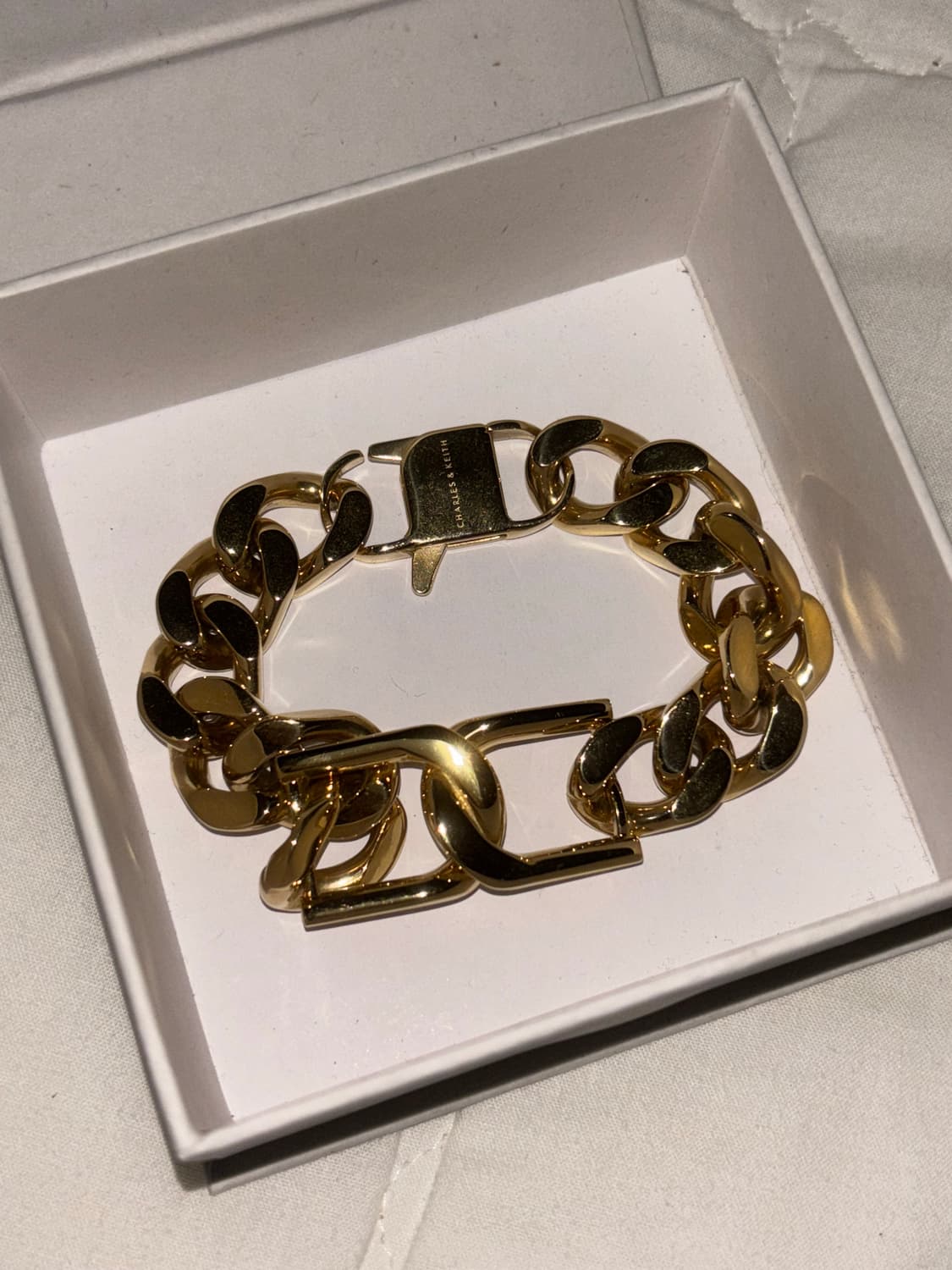 찰스앤키스 gabine 체인 링크 브레이슬릿 팔찌 골드 상품이미지3
