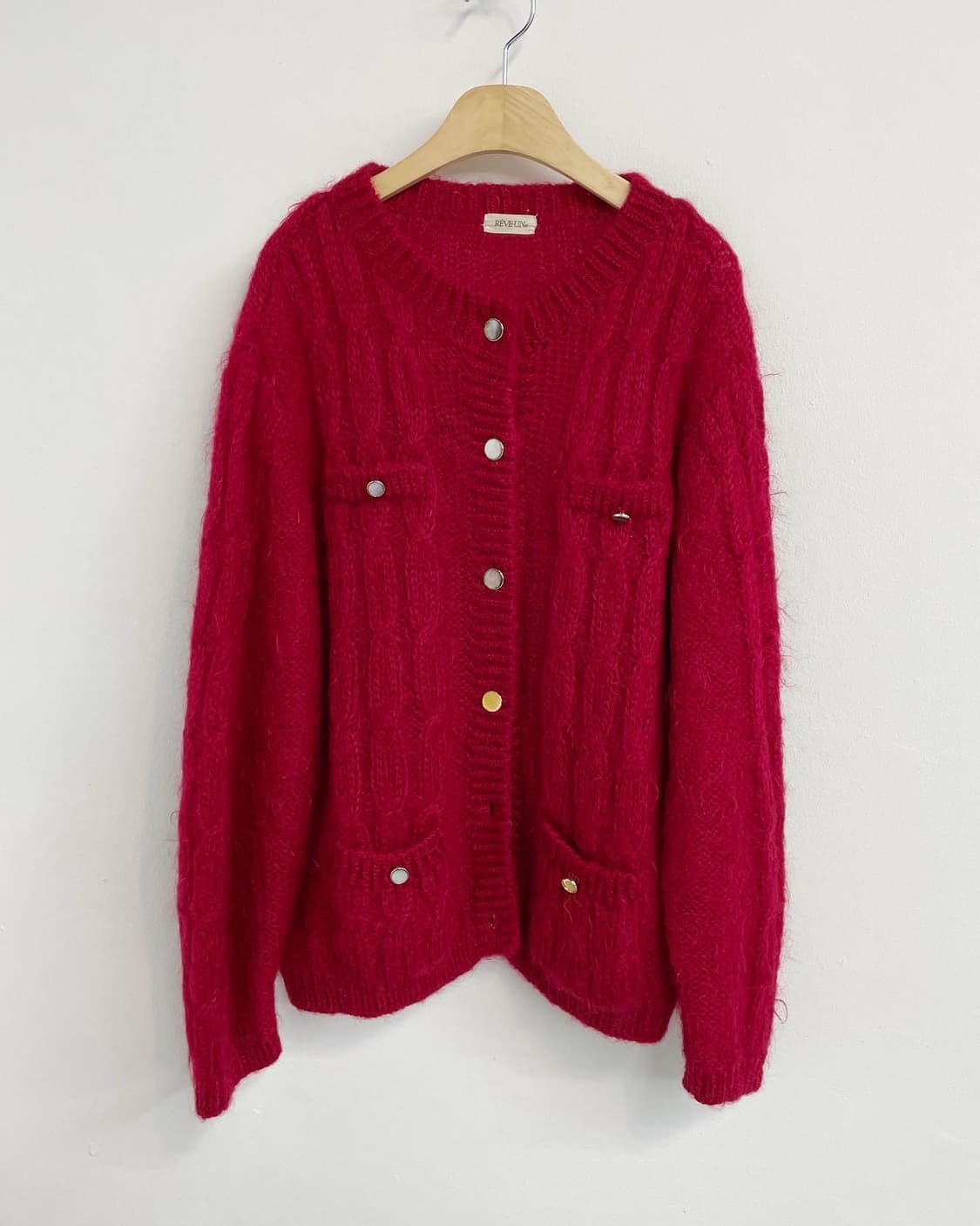 90s 빈티지 모헤어가디건 상품이미지4