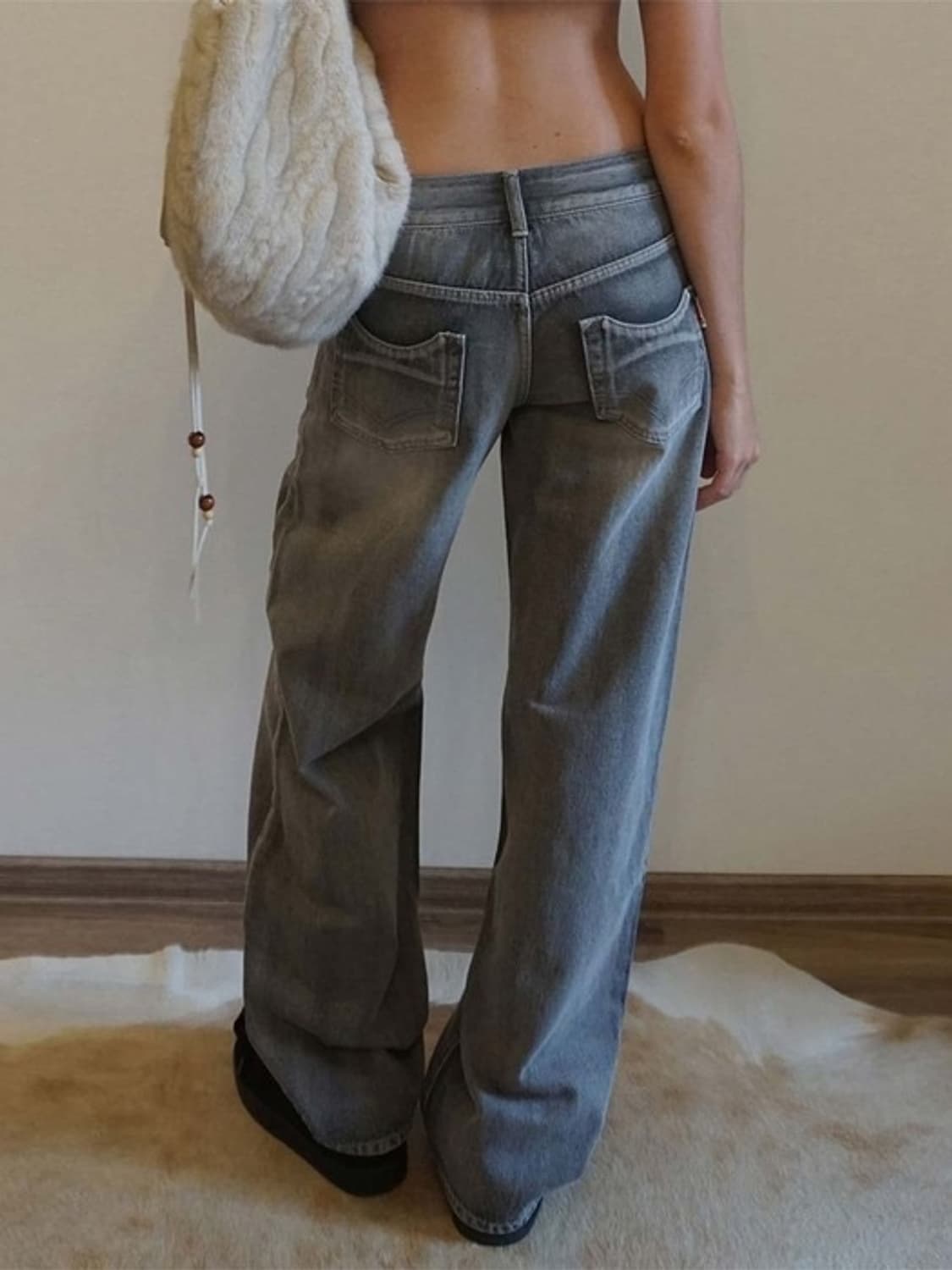 [S] 스컬프터 핀턱 포켓 워싱 데님 팬츠 상품이미지2