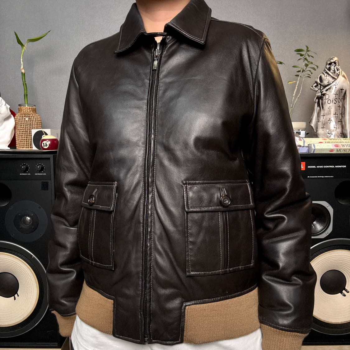 램스킨 봄버자켓 상품이미지1