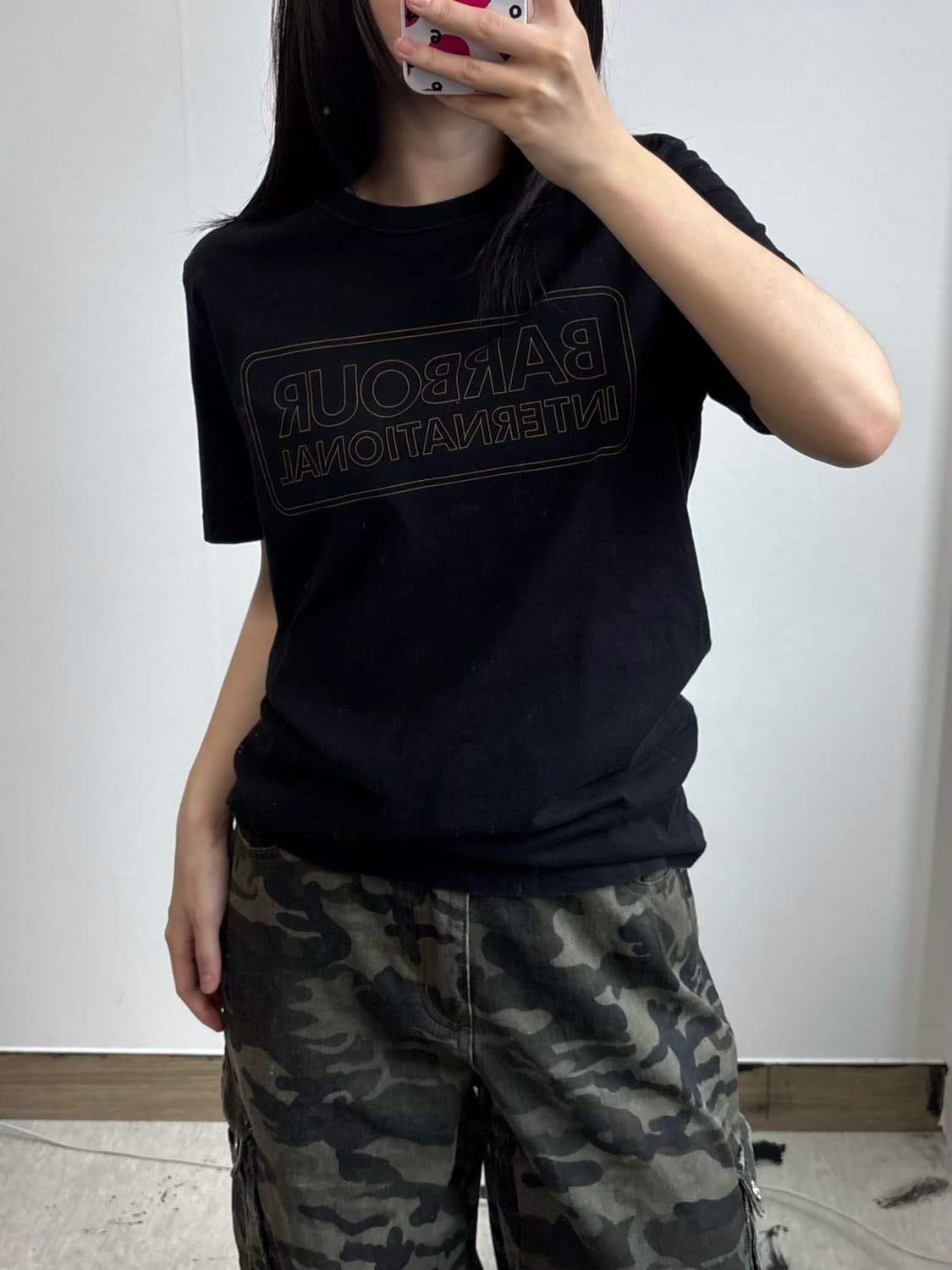 바버 인터네셔널 빅로고 반팔 티셔츠 상품이미지1