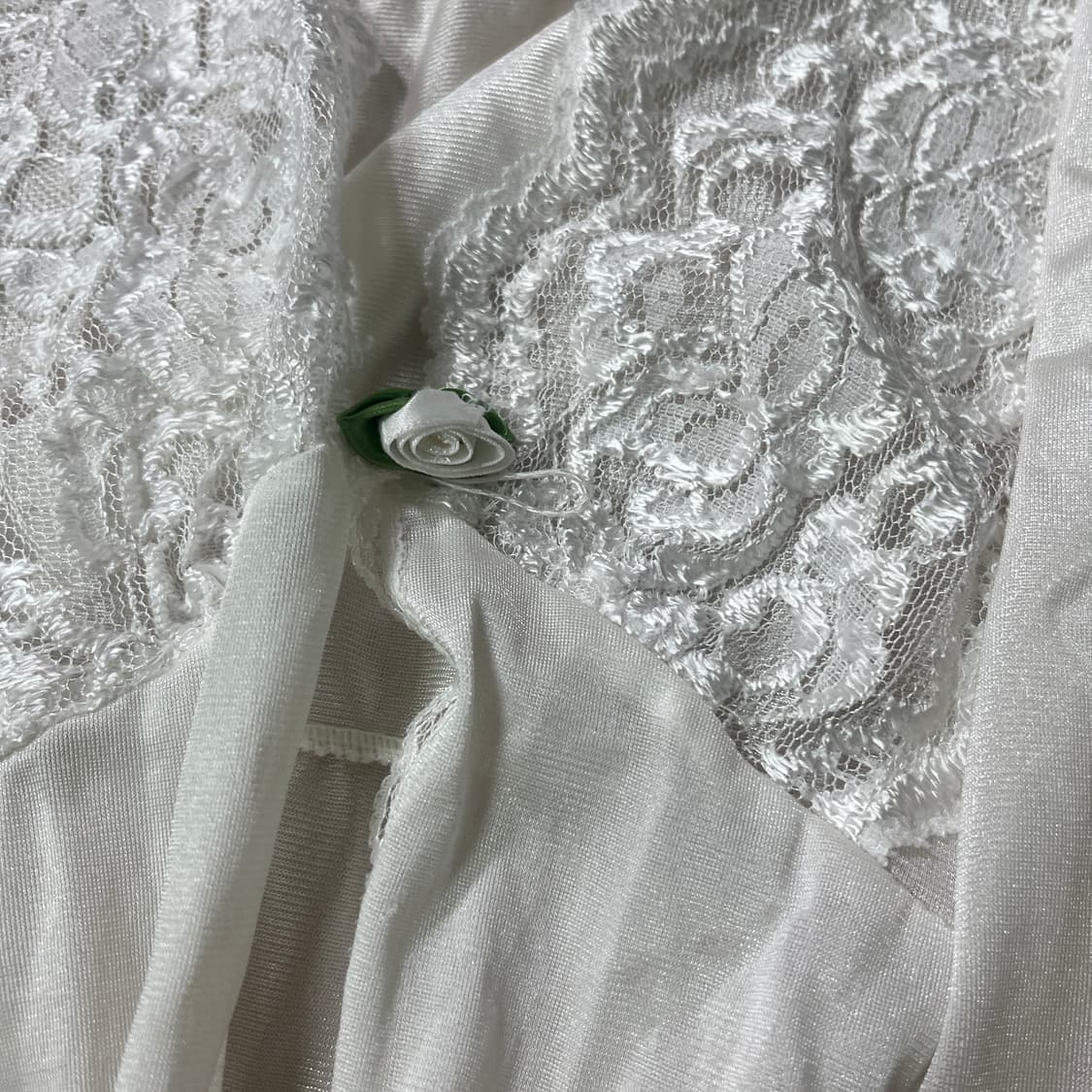 빈티지 | 화이트 장미 로브 슬립 가디건 페어리 상품이미지2