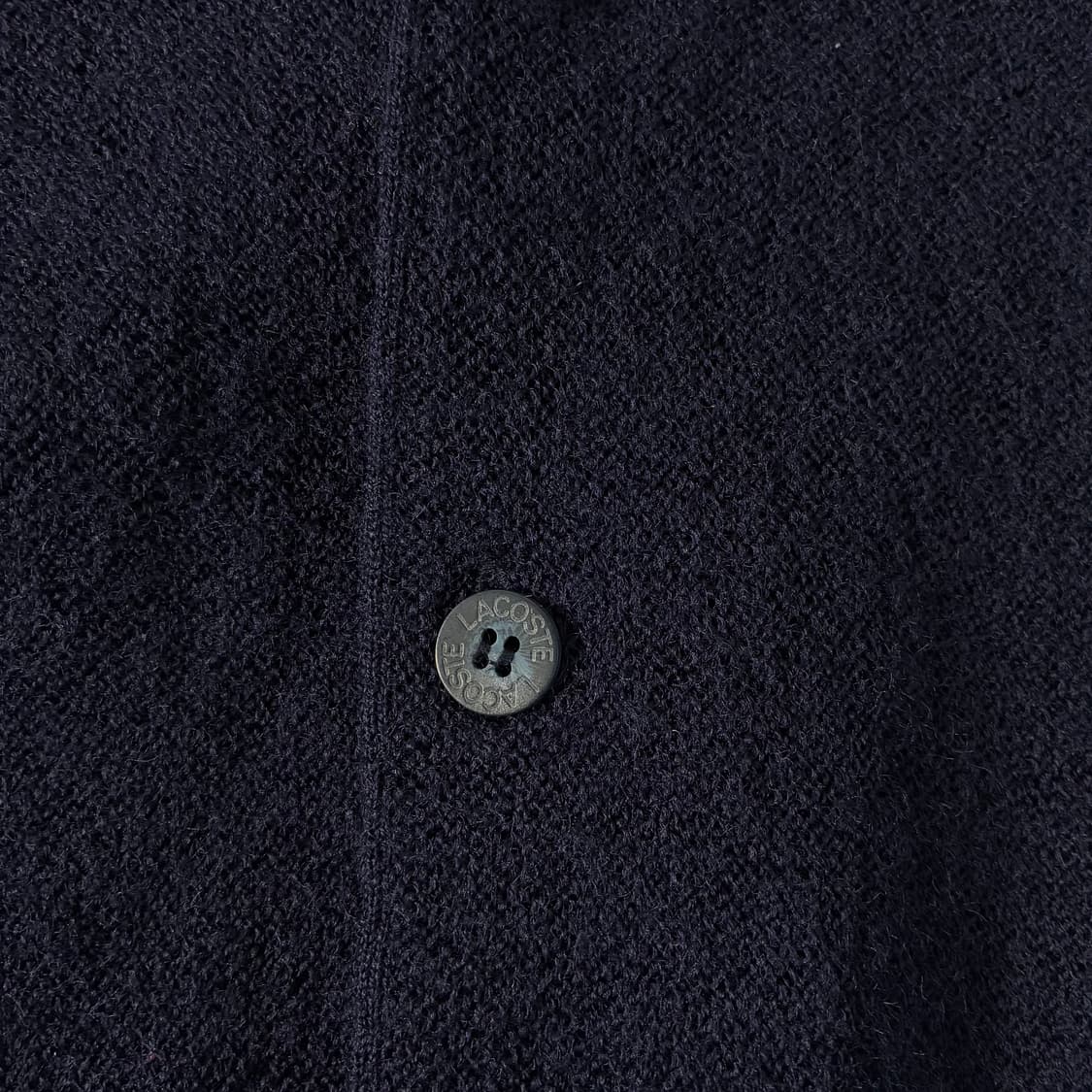 Lacoste 라코스테 퓨어울 로고자수 울 니트 가디건 상품이미지4