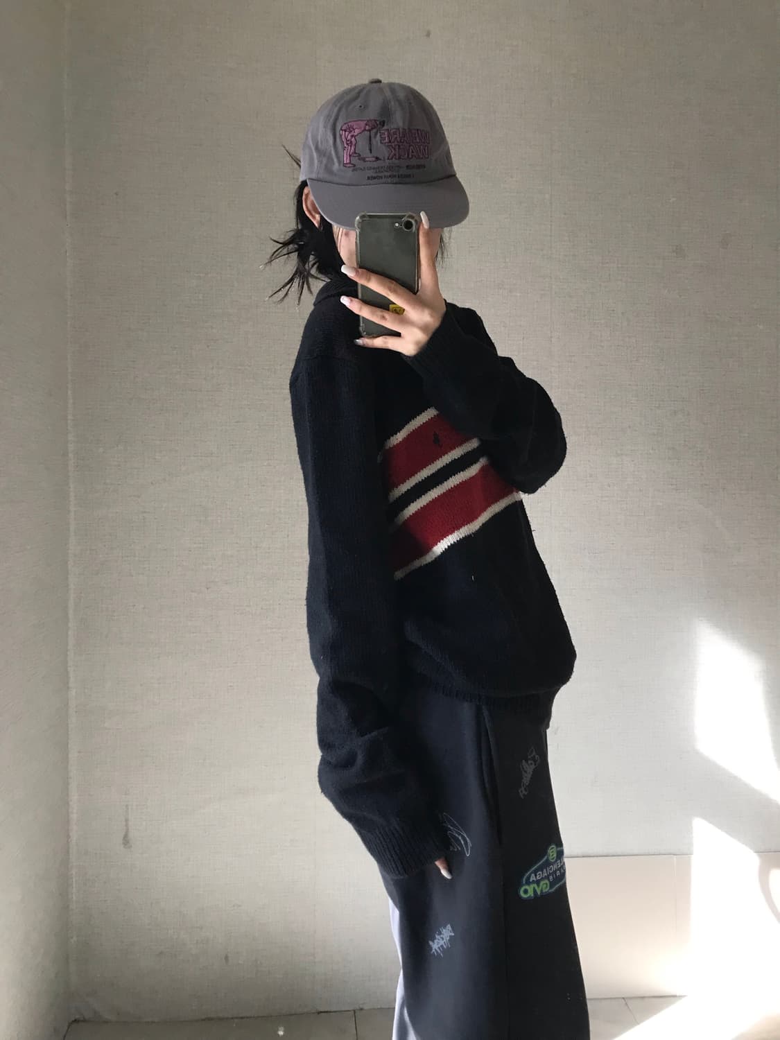 폴로 니트 반집업 상품이미지3