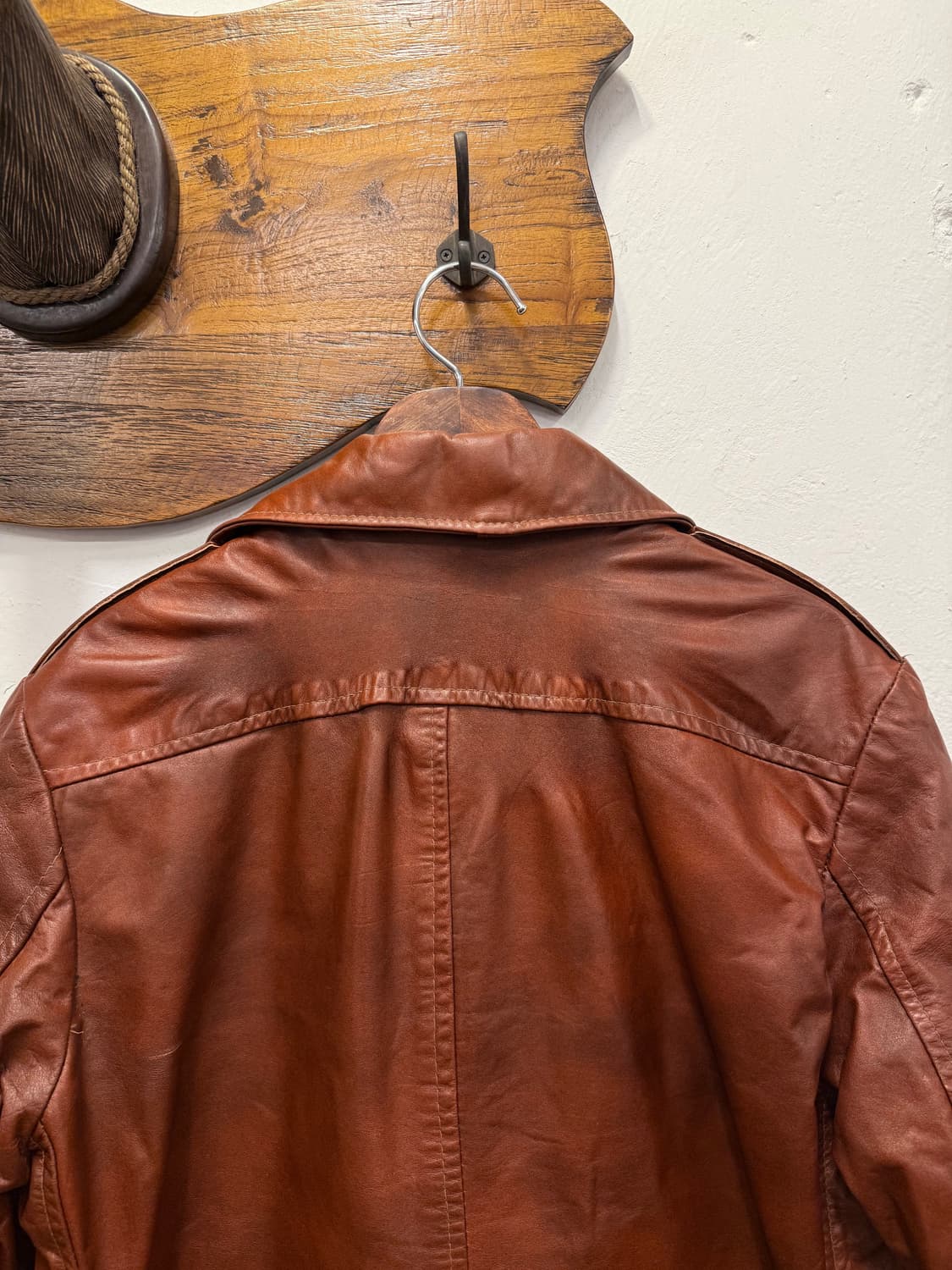 (L) 70s Sears Genuine Leather Field Jack 상품이미지8