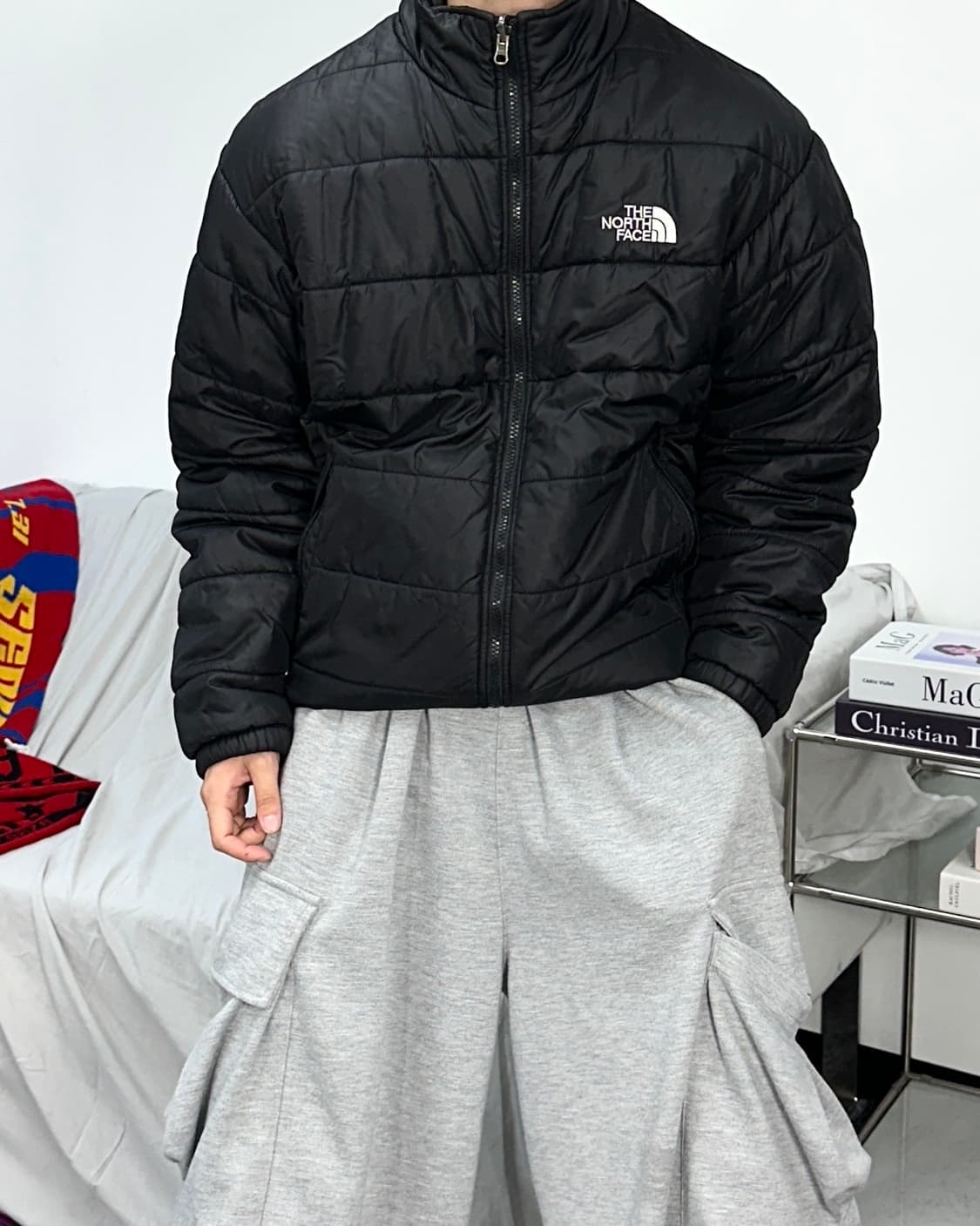 노스페이스 블랙 경량 패딩 자켓 L 상품이미지2