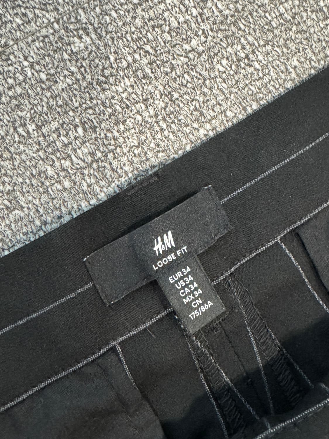 H&M 스트라이프 슬랙스 M 상품이미지2