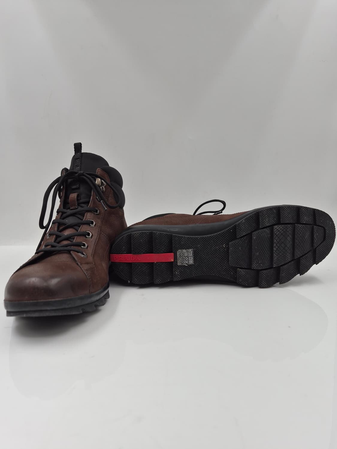 프라다 브라운 하이킹 부츠 상품이미지5