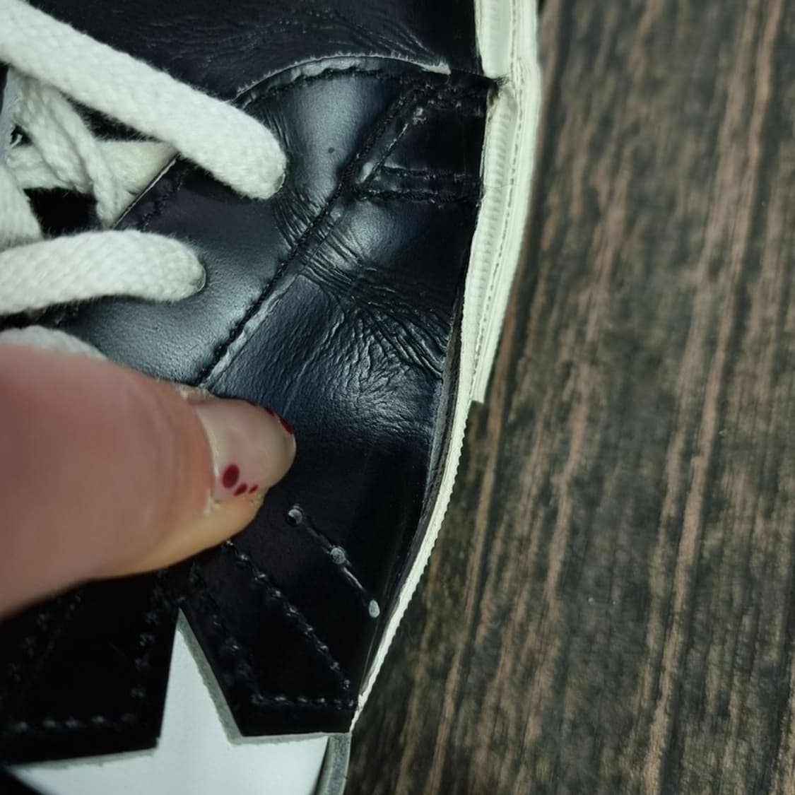 [컨버스 재팬] 원스타 로우 레더 스니커즈 블랙 M19236 상품이미지10