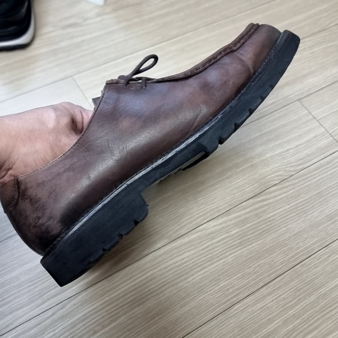 스테파노로시 브라운 가죽 남성 구두(280-290) 상품이미지4